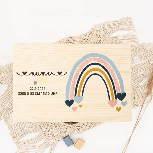 Personalisierbare Erinnerungsbox in pink