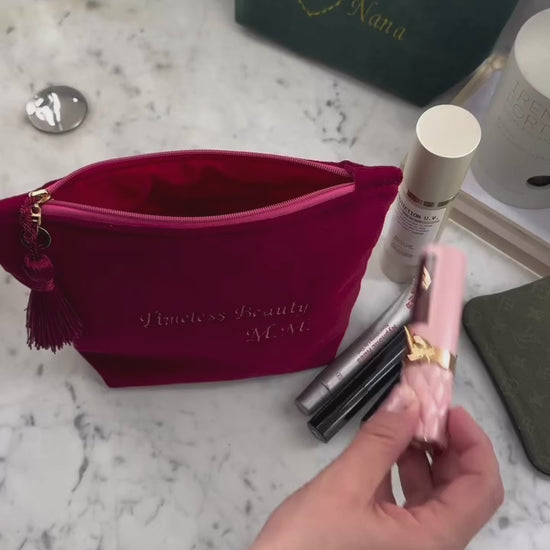 Handgemachte Kosmetiktasche Personalisiert